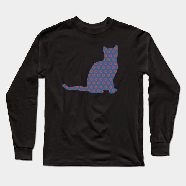 Phish Cat Donuts Long Sleeve T-Shirt by NeddyBetty